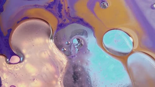 Colorful Abstract Liquid Background with Flowing Textures