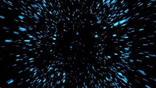 Blue Particle Light Burst Transition