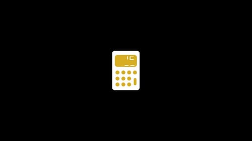 Simple Flat Design Calculator Counting Animation