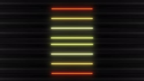 4 K Colored Neon Pattern Loop 4