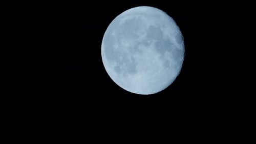Close Up of the Moon in Space