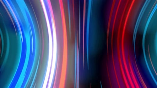 Neon Light Streaks Abstract Motion Background
