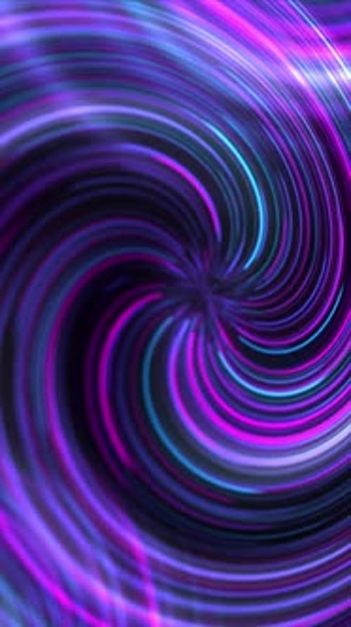 Dynamic Swirling Neon Light Trails Vertical Background
