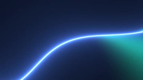 Dynamic Neon Wave Abstract Motion Background