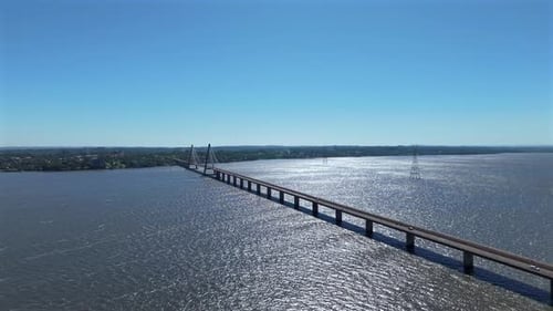Puente Internacional San Roque Gonzalez Aerial Panoramic
