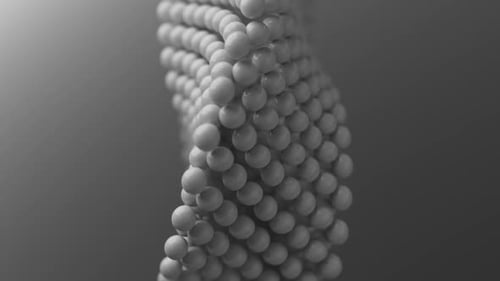 Monochrome Spherical Texture in Wave Pattern