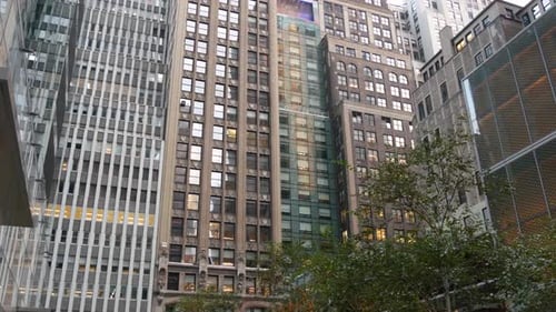 New York City Manhattan Midtown Urban Street Building Architecture in United States USA Real Estate