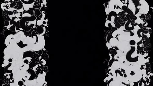 Übergang zwischen schwarzen und weißen Fragezeichen