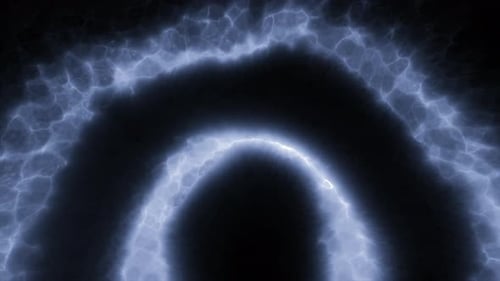 Dynamic Blue Electric Energy Tunnel Reveal