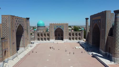 Registan Square in Samarkand Uzbekistan