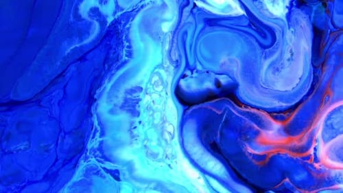 Abstract Colorful Ink Movements Spreads On Water Texture 218