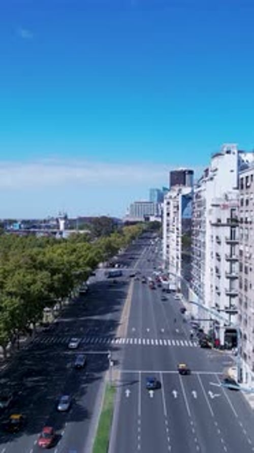 Recoleta Avenue At Buenos Aires In Buenos Aires Argentina.