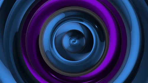 Dynamic Abstract Blue Purple Swirl Background Loop