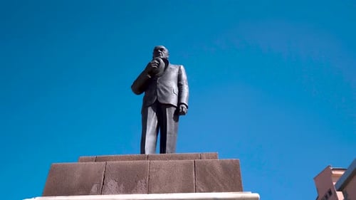 Mustafa Kemal Atatürk statue in Cankiri city center 4K