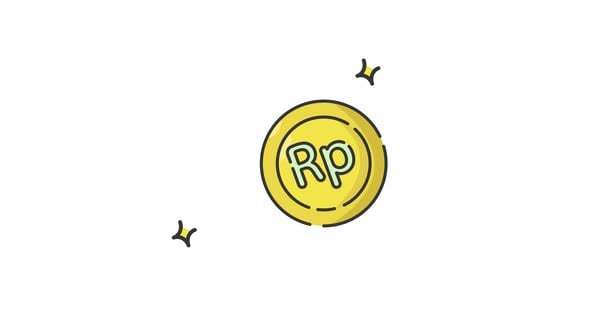 Animated Indonesian Rupiah Coin Icon, Elements Motion Graphics ft ...