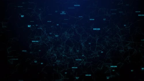 Futuristic Digital Cyberspace Particles Cyber Technology Background Big Data Analysis Technology