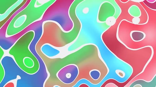 Abstract Fluid Morphing Colorful Background Animation