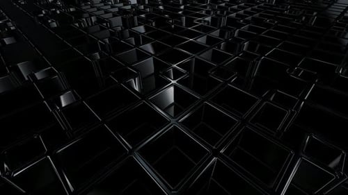 Luxury Background with Motion over Black Shapes, 3D Render, Exclusive, Reflection, Figures