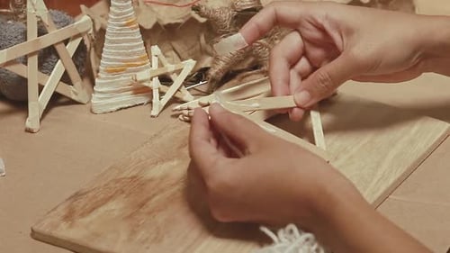 Crafting Christmas Ornaments at Home