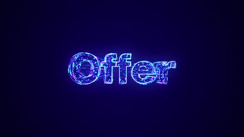 Futuristic Digital Offer Text Reveal