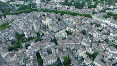 Duche Palace in medieval town of Uzes, France