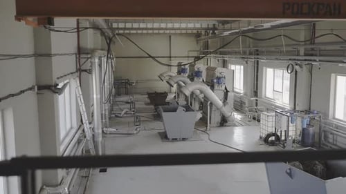 Wastewater Filtration Machinery Installed in Plant Workshop