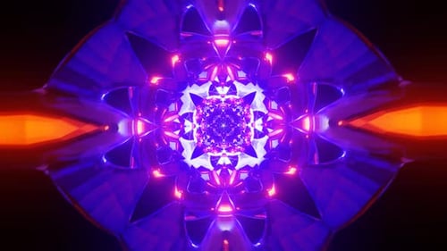 Hypnotic VJ Loop with Mesmerizing Kaleidoscopic Visuals