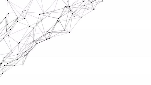 Digital Plexus Network Lines Connecting Dots Animation