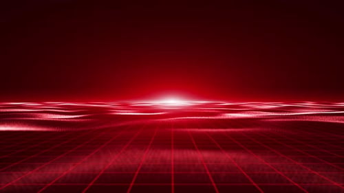 Red Grid Motion Graphic Background