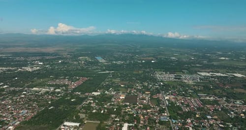 Cityscape General Santos City on Aerial Drone View Philippines