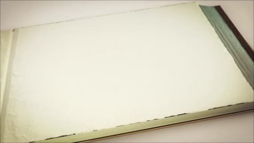 Vintage Book Pages Turning Paper Animation