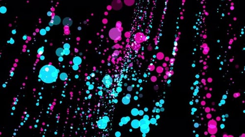 Abstract Colorful Particles Background Loop V7