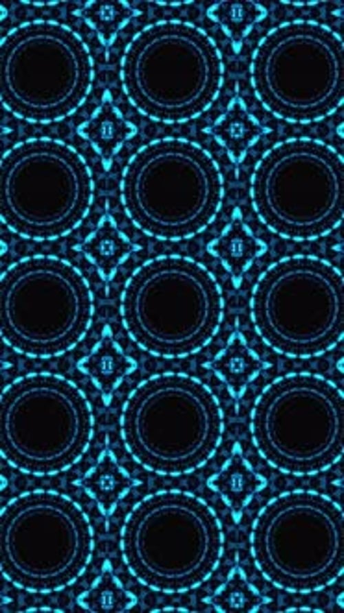 Abstract colorful glowing neon circle light, laser show, blank space, Vertical video