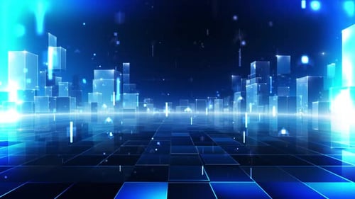 Blue Corporate Background Loop