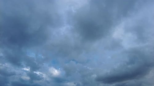 Heavy Thick Stormy Clouds Covering the Sky Timelapse
