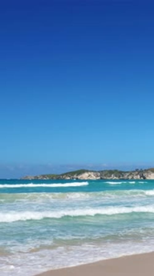 Macao Coastline with Azure Water and Stone Cliff Dominican Republic Vertical Footage