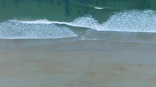 Aerial view on the beach