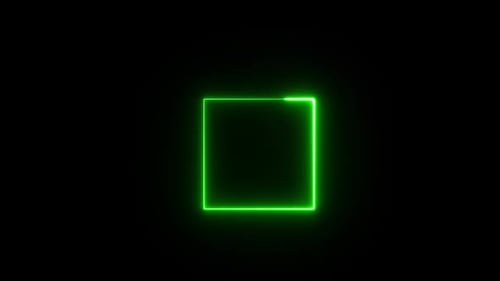 glowing rectangle, Square line spectrum