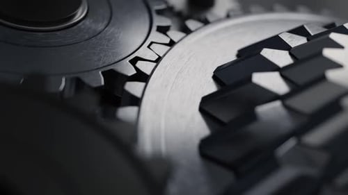 Seamless Loop Animation of Interlocking Mechanical Gears