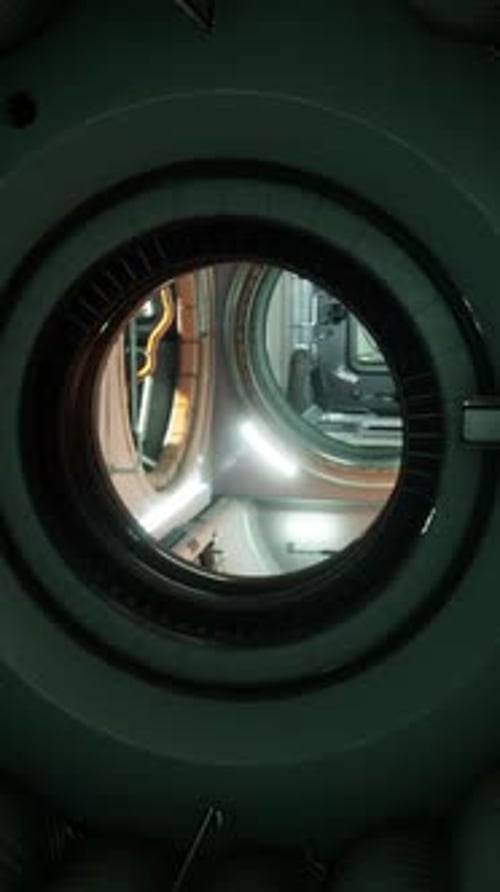Interior of Futuristic Internation Space Station