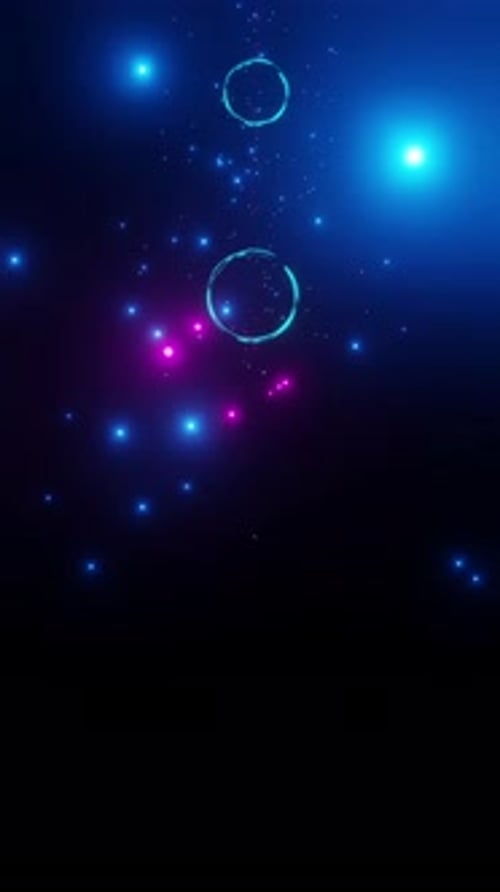 Glänzende Ringe und helle Partikel 1