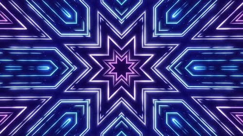 Kaleidoscopic Starburst Background