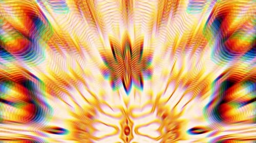 Abstract Glitch Kaleidoscope Visual Effects Background Loop