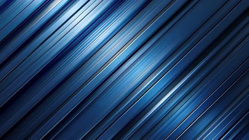 Abstract diagonal stripes in deep blue and silver