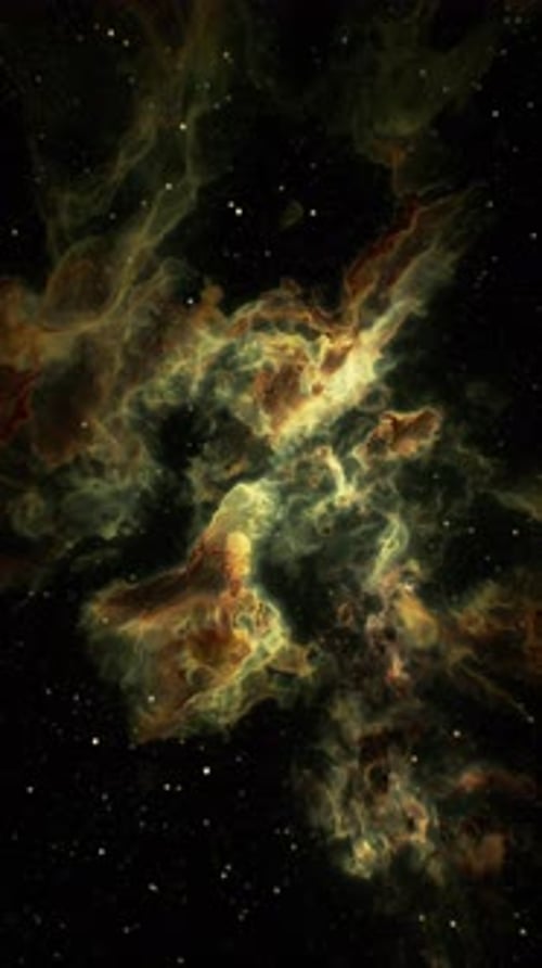 Dynamic Abstract Nebula Space Background Vertical Animation
