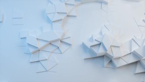Modern Geometric White Surface Background Animation