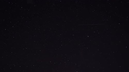 A Time Lapse of the Starry Night Sky Stars are Falling in the Sky Cloudless Night Sky