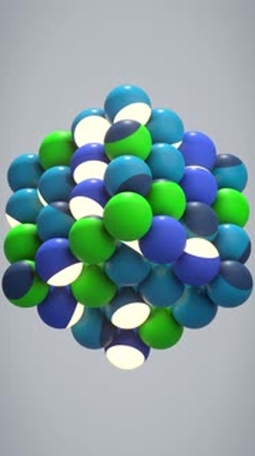 3D-Hintergrund mit leuchtenden Formen