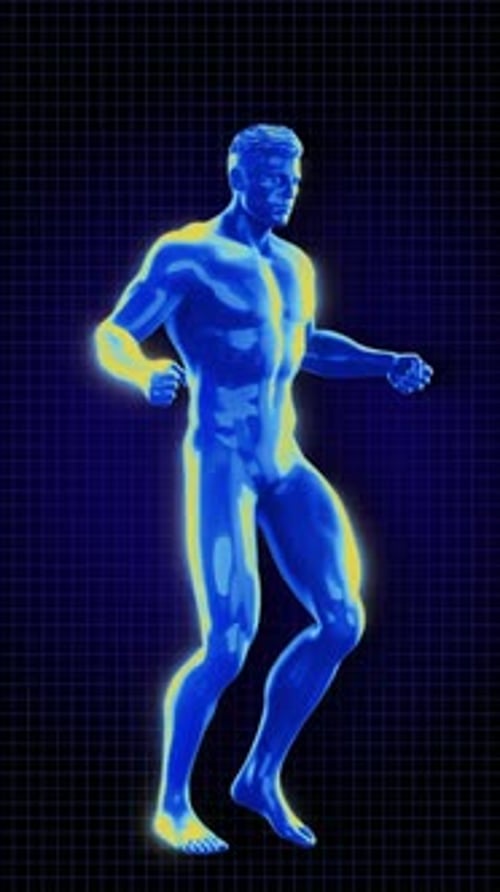 Male Iridescent Exercise Rope Skip