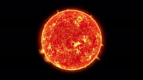 Realistische Sonnenanimation